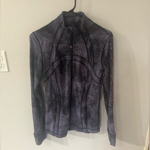 Lululemon Define Jacket in the "Pixel Print Purple Quartz Black" Size 8